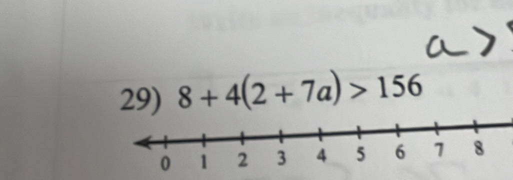 8+4(2+7a)>156