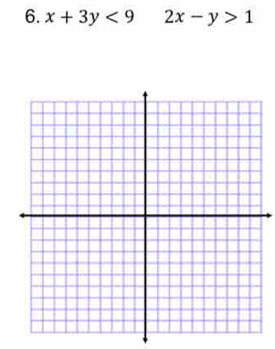 x+3y<9</tex> 2x-y>1