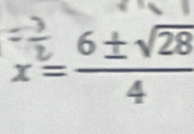 6 ±√28