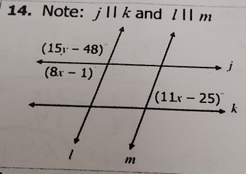 Note: jparallel k and l||m