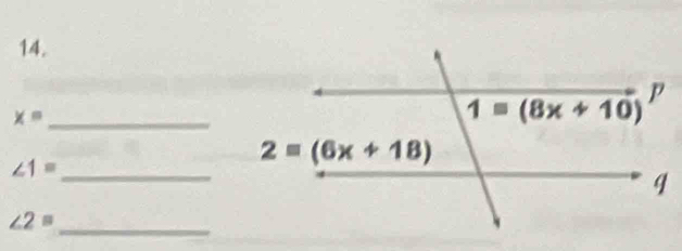 x= _
∠ 1= _
∠ 2= _