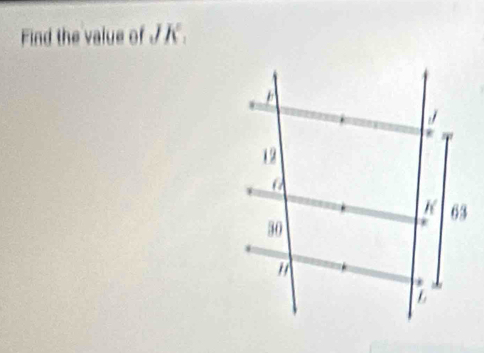 Find the value of JK.