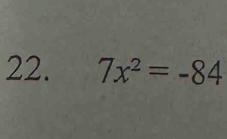 7x^2=-84