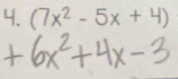 (7x^2-5x+4)