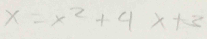 x=x^2+4x+3