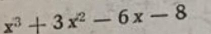 x^3+3x^2-6x-8