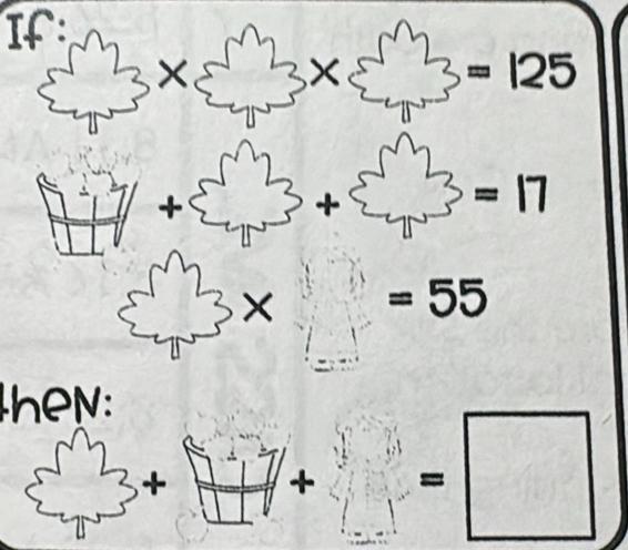 If
×
=125
+
=17
× =55
heN: 
+ =