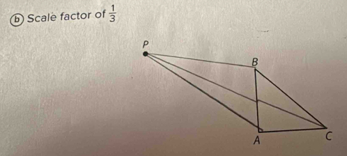 Scale factor of  1/3 