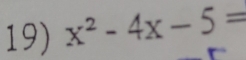 x^2-4x-5=