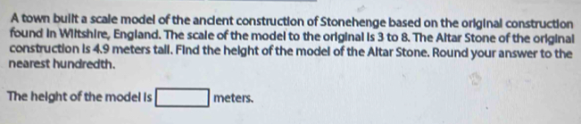A town built a scale model of the ancient construction of Stonehenge ...
