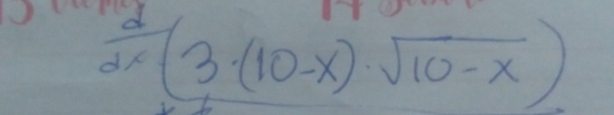  d/dx (3· (10-x)· sqrt(10-x))