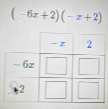 (-6x+2)(-x+2)