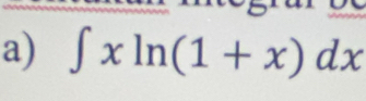 ∈t xln (1+x)dx