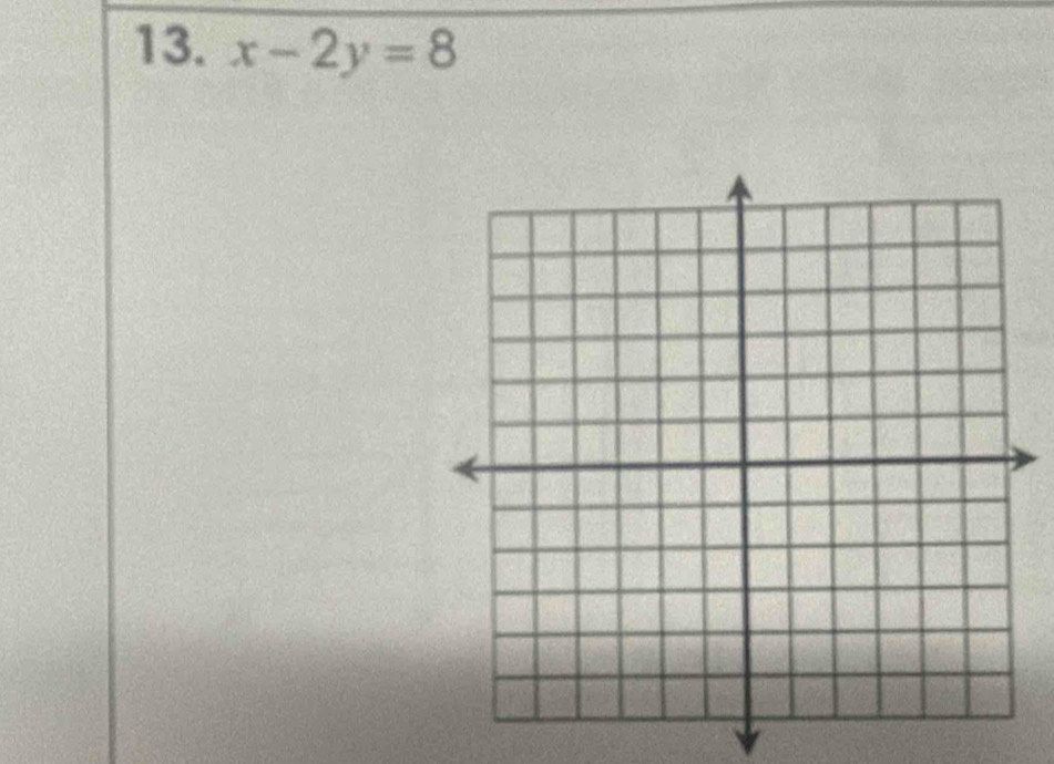 x-2y=8