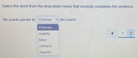Solved: Select the word from the drop-down menu that correctly ...