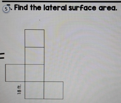 Find the lateral surface area. 
: 
∞