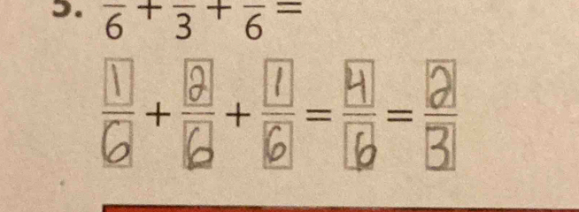 frac 6+frac 3+frac 6=