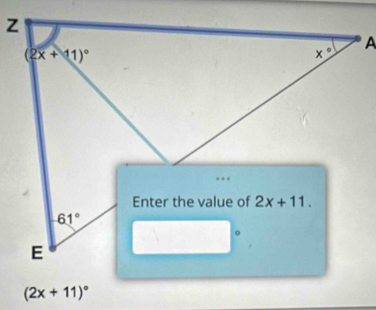 (2x+11)^circ 