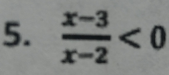  (x-3)/x-2 <0</tex>