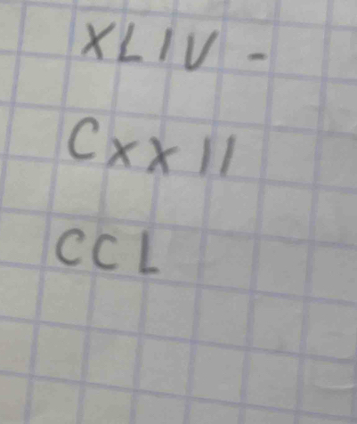 xLIV- 
Cxx11 
CCL