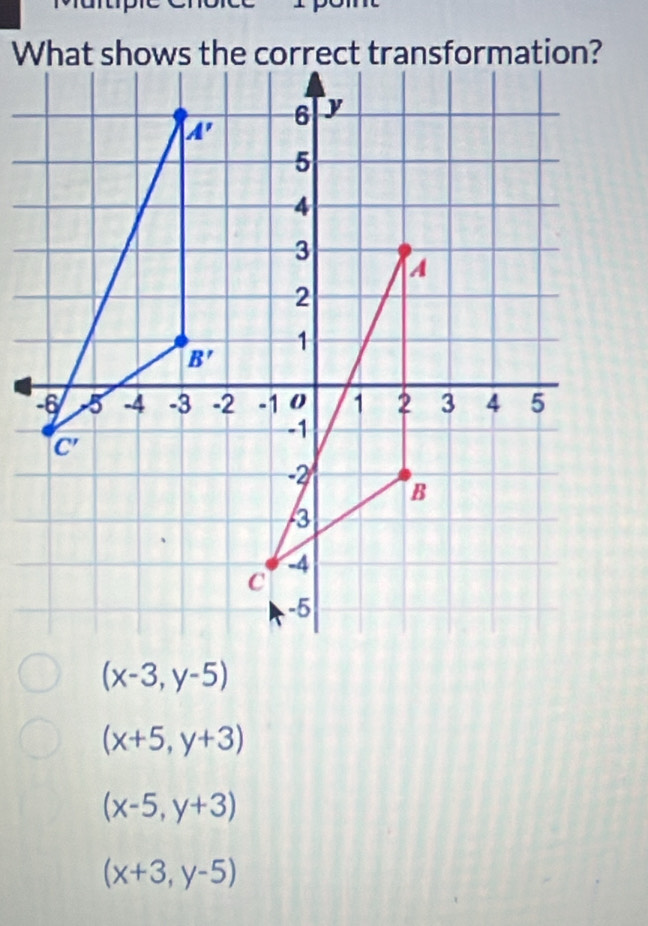 (x-3,y-5)
(x+5,y+3)
(x-5,y+3)
(x+3,y-5)