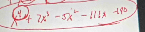 x^4+2x^3-5x^2-111x-190