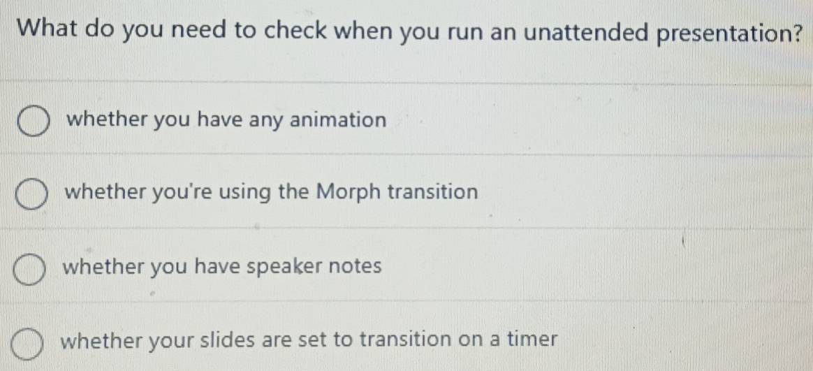Solved: What do you need to check when you run an unattended ...