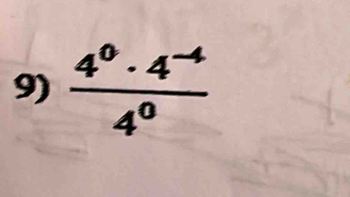  (4^0· 4^(-4))/4^0 