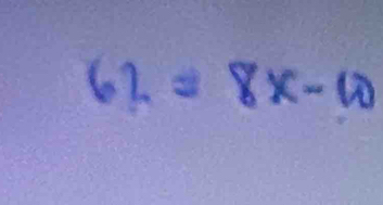 62=8x-w