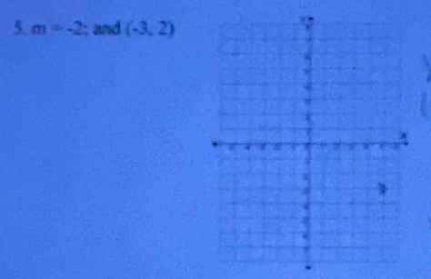 m=-2; and (-3,2)