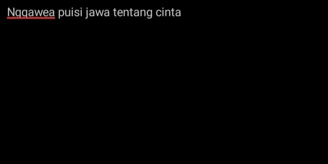 Nqqawea puisi jawa tentang cinta