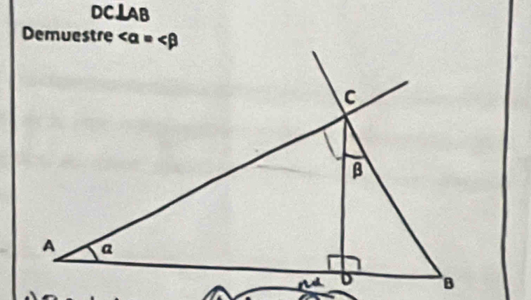 DC⊥AB
Demuestre