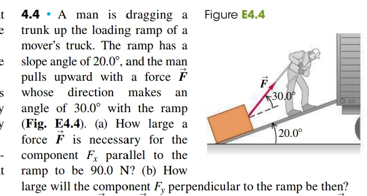 Nalutas:4.4 • A man is dragging a Figure E4.4 e trunk up the loading ...