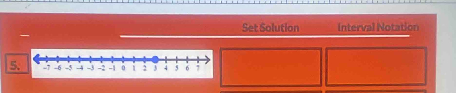 Set Solution Interval Notation
5