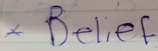 Belief