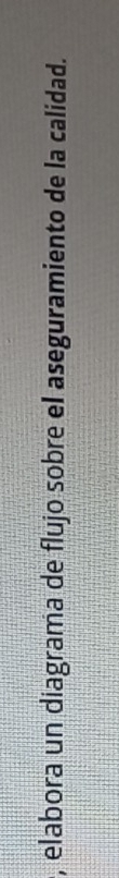 elabora un diagrama de flujo sobre el aseguramiento de la calidad.