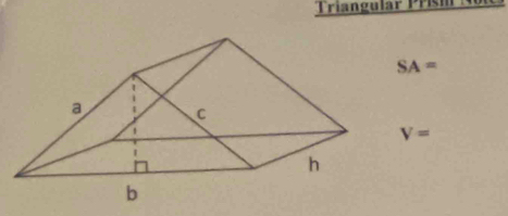 Triangular P ri
SA=
V=