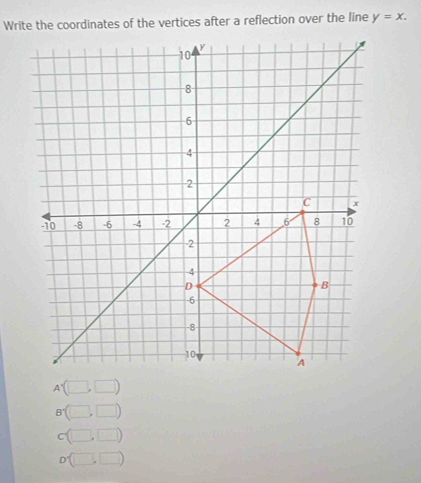 y=x. 
^ 
B 
C ,
D