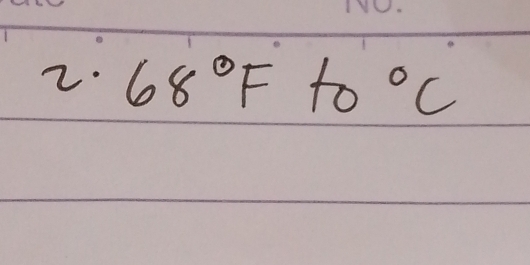 2.68°Fto°C