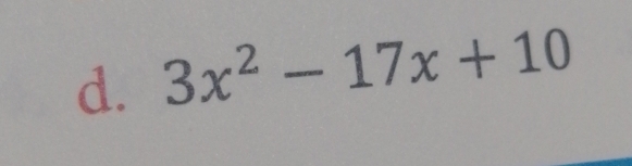 3x^2-17x+10