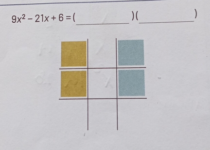 9x^2-21x+6= (_ ) (_ )