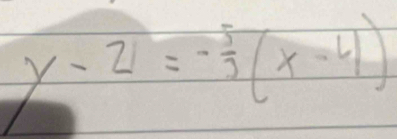 y-2=- 5/3 (x-4)