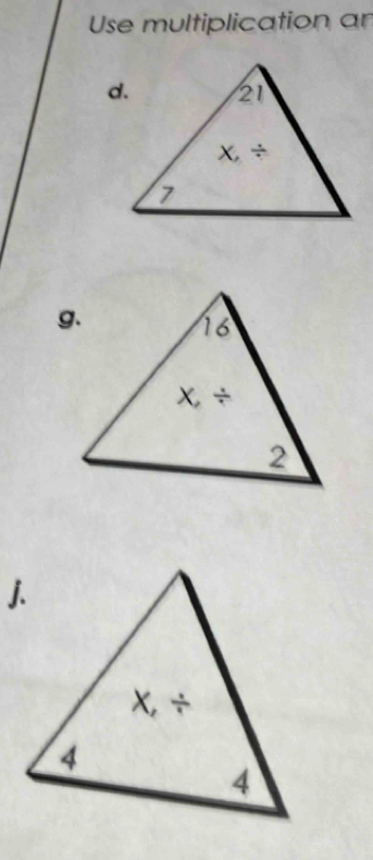 Use multiplication an