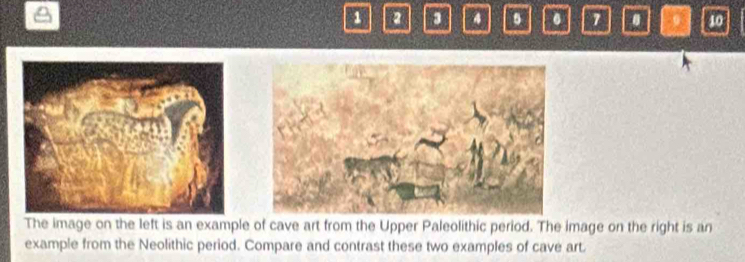 Solved: 1 2 3 4 5 7 . 9 10 The image on the left is an example of cave ...
