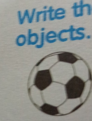 Write th 
objects.