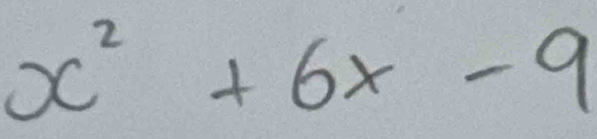 x^2+6x-9