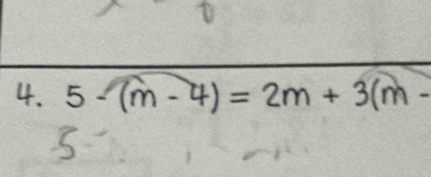 5· (m-4)=2m+3(m-