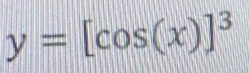 y=[cos (x)]^3