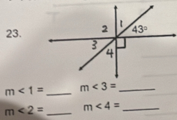 m<1= _ m<3= _
m<2= _ m<4= _