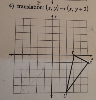 translation: (x,y)to (x,y+2)
x